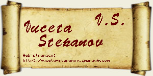 Vuceta Stepanov vizit kartica